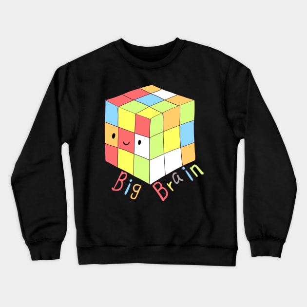 Rubik's cube big brain Crewneck Sweatshirt by Mayarart